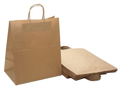 Крафт-пакет с кр.руч. б/п 240x140x280 мм