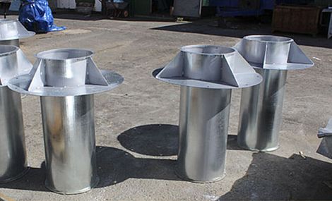 Узел прохода через кровлю УП 1 -9 900 мм, из черного металла