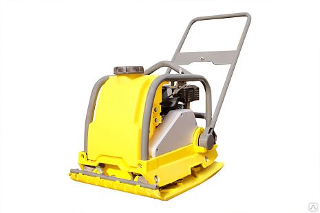 Виброплита DDE VP55-CK (дв. Loncin, 2,8 л.с, плита 430×310 мм, до 250 кв. м/час, 58 кг, гл. упл. 20 см, колеса)