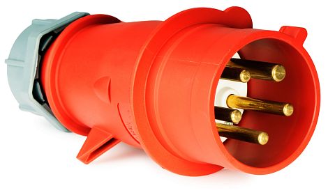 Вилка стационарная 513 2Р+РЕ 16А 220В IP44 EKF