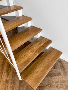 Лестничная ступень SР 34х38/40х3 Zn, длина 1200/305 мм