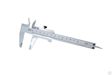 Штангенциркуль нониусный, ШЦ-1, 200 мм, точность 0.02 мм, углеродистая сталь, кейс КОБАЛЬТ
