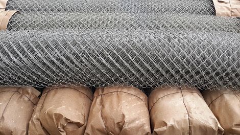 Сетка плетеная рабица 55х55 мм, d=1,4 мм, 1,5х10 м оцинкованная